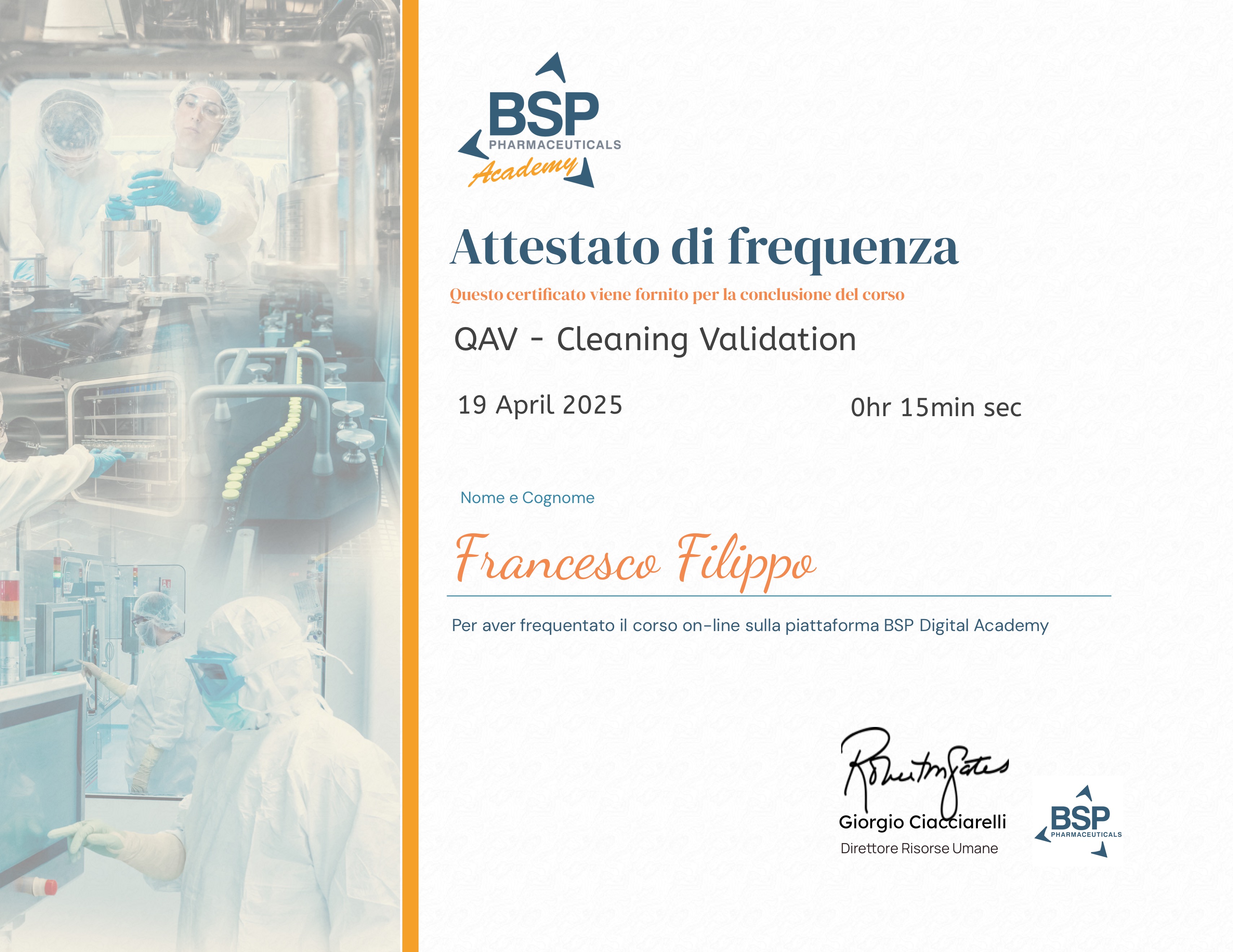 QAV - Cleaning Validation